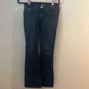 True Religion Joey Jeans Women's Size 26 RN 112790 CA 30427 Flare Low Rise